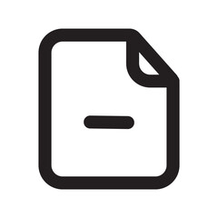 Delete Files Icon with Outline Style