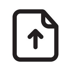 Upload Files Icon with Outline Style