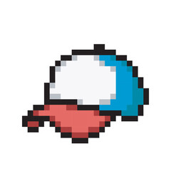 Obraz premium Illustration cap for boy, pixel art