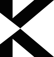 K Minimalist modern logo design