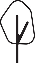 Simplicity tree flat design.