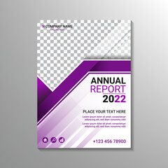 modern annual report cover design mockup