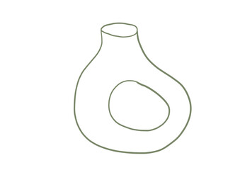 boho earthenware line art