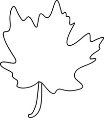 Autumn Maple leaves, Autumn or Fall Animal decor, Digital paint illustration