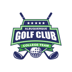 Logo template design for Golf Club or Golf Tournament