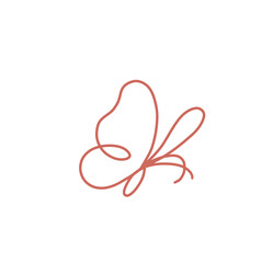 butterfly line art