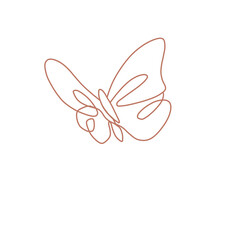 Fototapeta na wymiar butterfly outline
