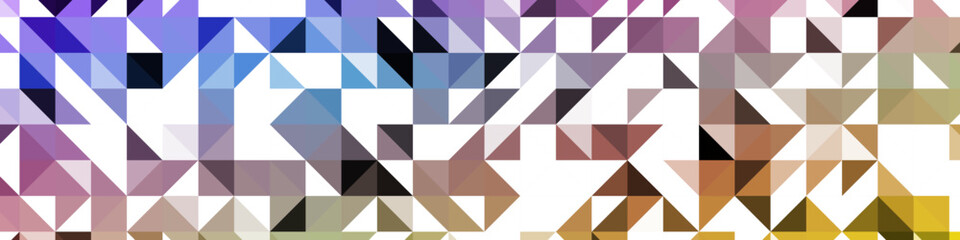 Abstract color Low-Polygones Generative Art background illustration