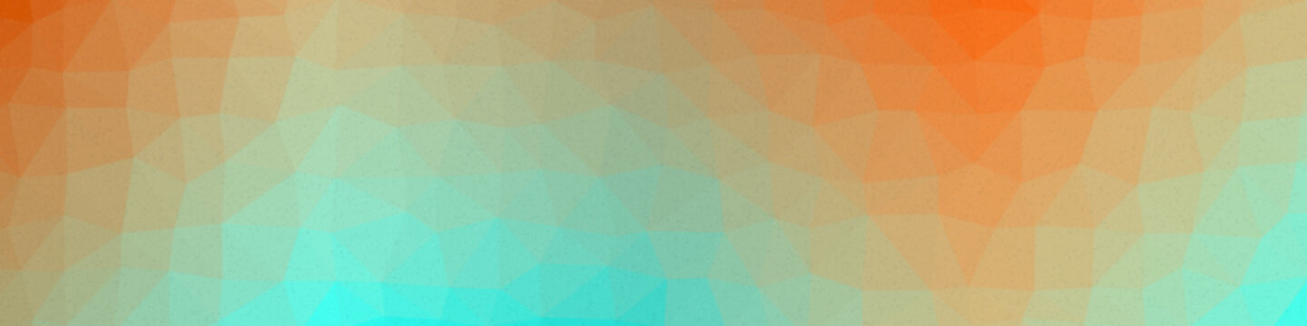 Turquoise Blue color Abstract color Low-Polygones Generative Art background illustration