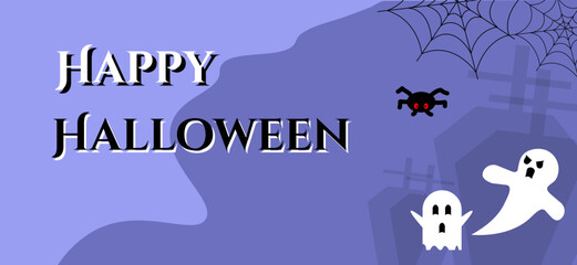 Happy Halloween design. Halloween festive for banner, poster, greeting card, party invitation