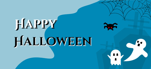 Happy Halloween design. Halloween festive for banner, poster, greeting card, party invitation