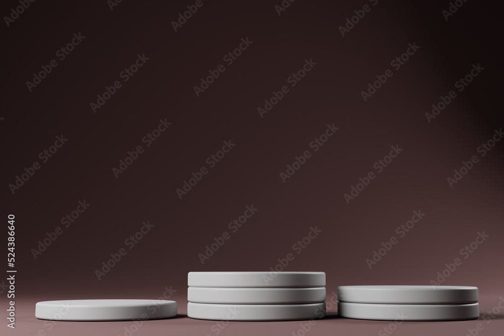 Poster 3d rendering simple podium for product display