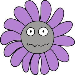 Flower Ghost Halloween. Halloween decorations