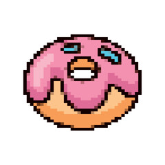 Fototapeta premium donut pixel art