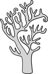 Happy Halloween. Tree hunt. Halloween decorations