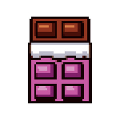 chocolate bar pixel art