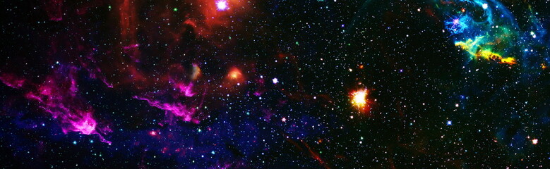 Mystical beautiful space. Unforgettable diverse space background , Spiral galaxy in deep space. Elements of this image furnished by NASA. © Maximusdn