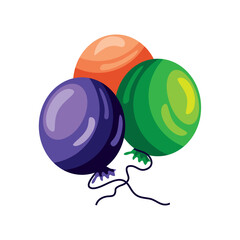 balloons decoration icon