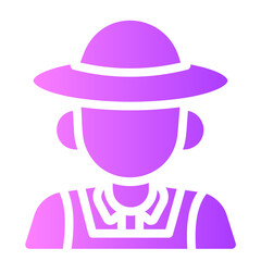 farmer gradient icon