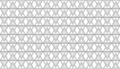 Seamless Tribal Pattern Black and White for Textile Purpose