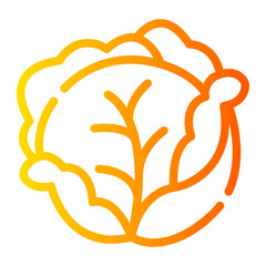 cabbage gradient icon