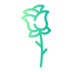 flower gradient icon