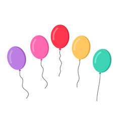 balloon in cartoon style.flat icon for celebrate and carnival.bunch of balloons for birthday and party.