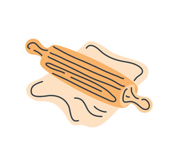 rolling pin kitchen icon