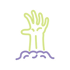 halloween monster hand