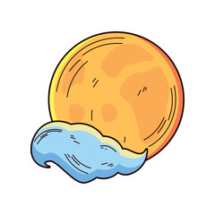 moon and cloud icon