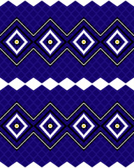 Ethnic geometric pattern. Design for background, carpet, wallpaper, clothing, wrapping, batic, fabric, scarf. Seamless pattern illustration