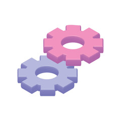 isometric gears icon