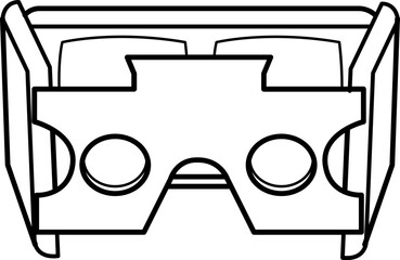 VR headset illustration, Virtual Reality , icon , logo