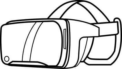 VR headset illustration, Virtual Reality , icon , logo