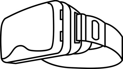 VR headset illustration, Virtual Reality , icon , logo