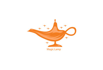 Illustration Vector graphic of Magic lamp logo technology  fit for Antique Vector Modern symbol etc.