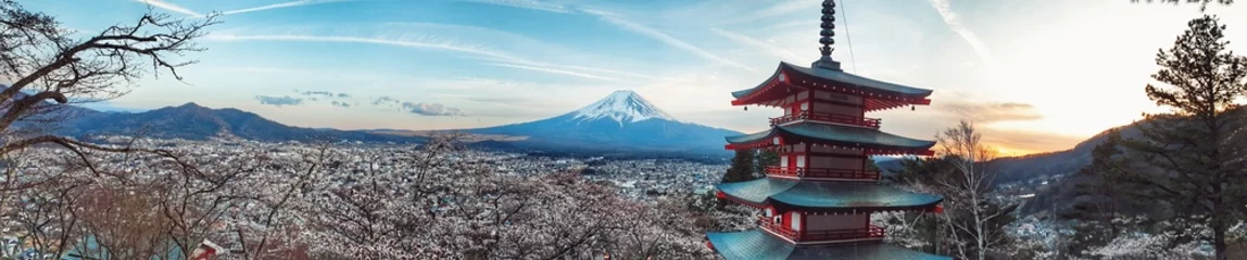 Photo sur Plexiglas Anti-reflet Mont Fuji view from the top of the mountain
