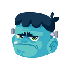 halloween frankenstein face character