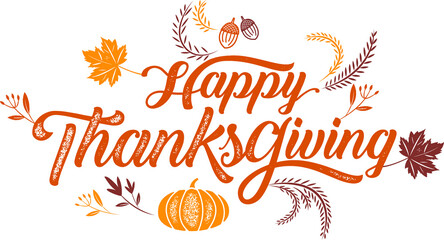 Obraz premium thanksgiving, typography, Calligraphy design