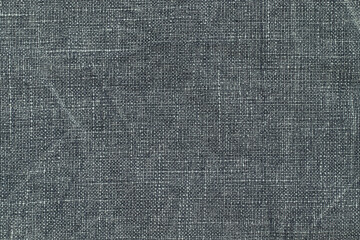 Dark gray fabric textile. Texture background. Close up.