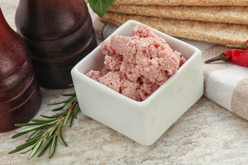 Natural gurmet liver pate spread