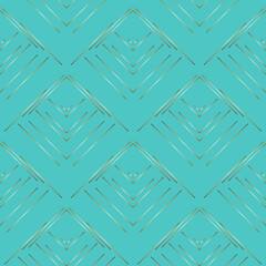 Abstract geometric pattern. Vintage seamless pattern with zigzag gold lines. Suitable for textiles, greeting cards, invitation cards, wrapping paper.