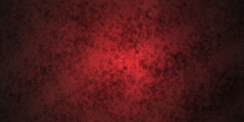 Red and black grunge textured concrete backdrop background. Panorama dark red and black slate background or texture. Vector red concrete texture. Stone wall background.