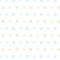 Seamless star pattern. Pastel childish palette. Cute wallpaper