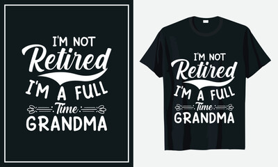 Grandparents day t-shirt design premium vector