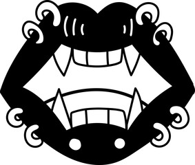 boho illustration on transparent background