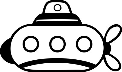 boat icon illustration on transparent background