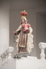 statue of virgin Mary with child Jesus in Colombia