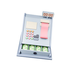 Cashier Machine isolated  icon 3d render illustration