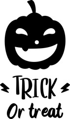 Halloween illustration on transparent background